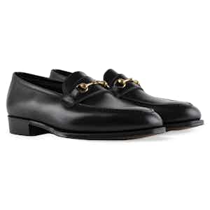 Black Calf Leather Colony Bit Loafer