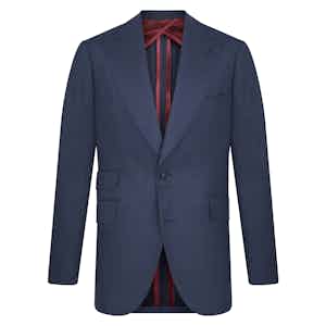 Blue-Grey Wool Single-Breasted Suit