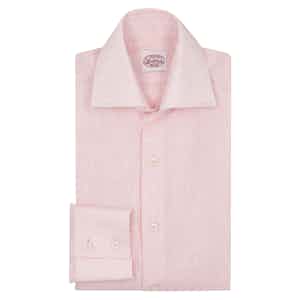 Pink Linen Two-Button Cuff Shirt
