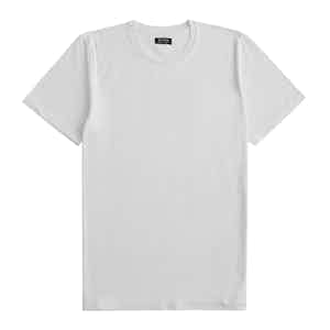 White Raw Cotton Plain T-Shirt