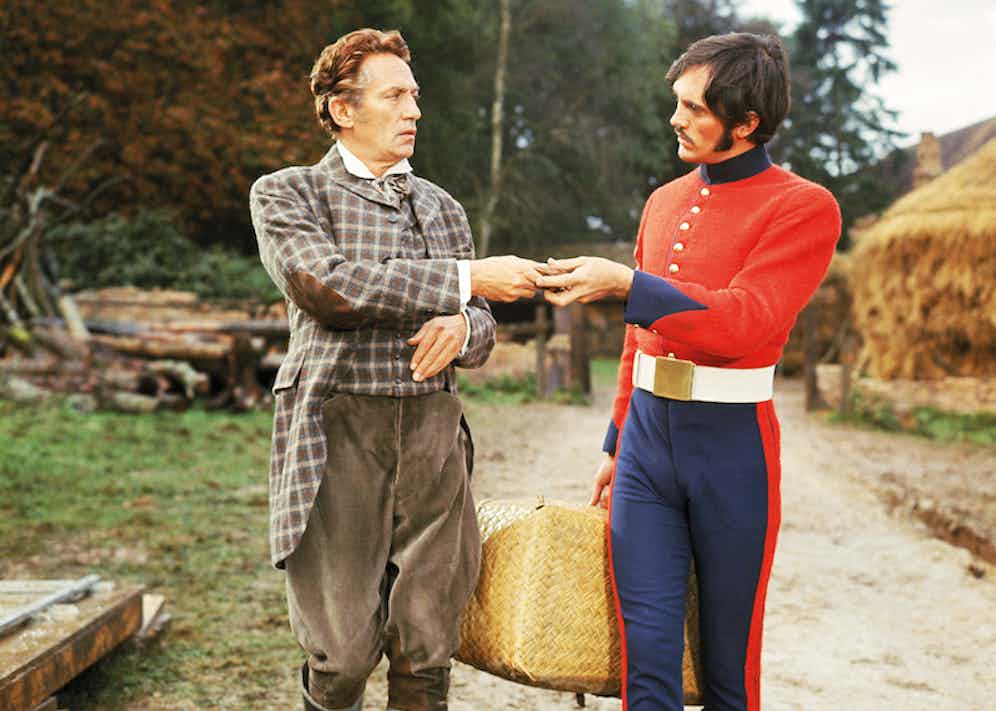 Peter Finch and Terence Stamp in Far From The Madding Crowd, 1967.  Photo by Everett Collection / Rex Features.