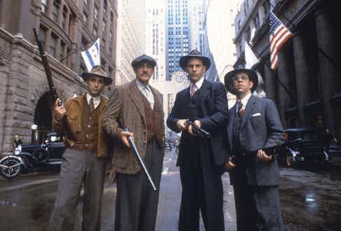 Andy Garcia, Sean Connery, Kevin Costner and Charles Martin Smith in The Untouchables, 1987. Photo by Paramount/Kobal/REX/Shutterstock.