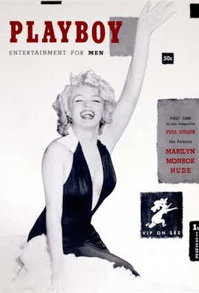 The first ever Playboy magazine with Marilyn Monroe on the cover was released in 1953 without a date, as Hefner didn't know if there was going to be a second issue.