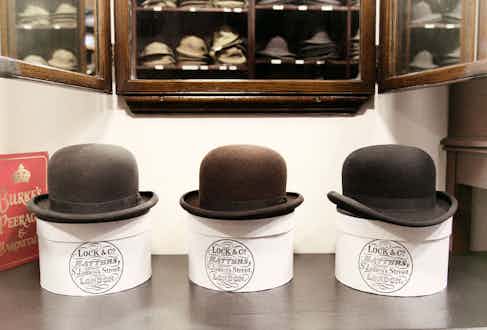 Lock & Co. Hatters is one of the oldest milliners in London, and Churchill frequented the store for Homburgs and bowlers.