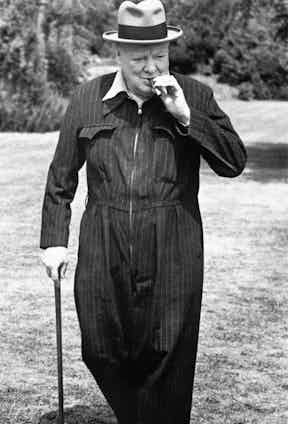 Churchill undoubtedly made the siren suit 'cool', having it made in chalkstripes and various velvets.