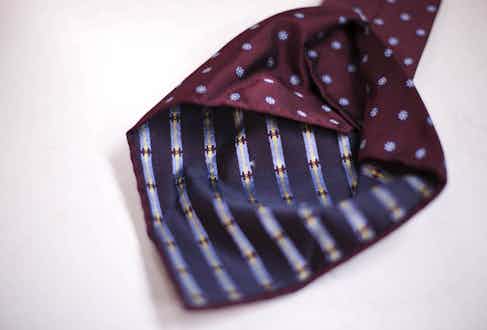 An untipped seven-fold tie by Calabrese 1924. Photograph by Stéphane Butticé.