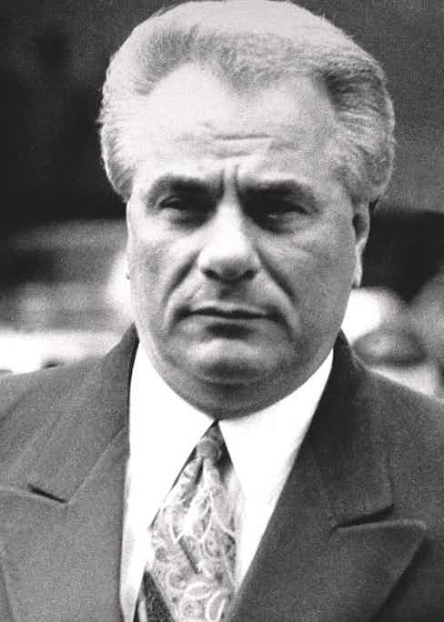 Gotti arriving at Manhattan Supreme Court on trial for assaulting a carpenter’s union official, 1986 (Photo by Willie Anderson/NY Daily News Archive via Getty Images)