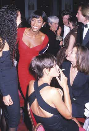 Naomi Campbell, Linda Evangelista, and Christy Turlington at the The Plaza Hotel in New York City, New York (Photo by Ron Galella/WireImage)