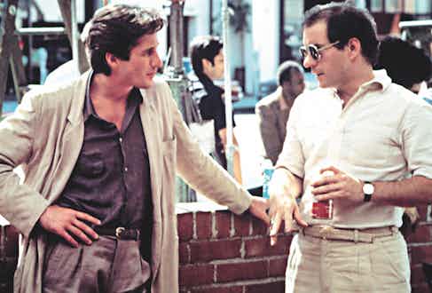 Richard Gere and director Paul Schrader on-set 1980.